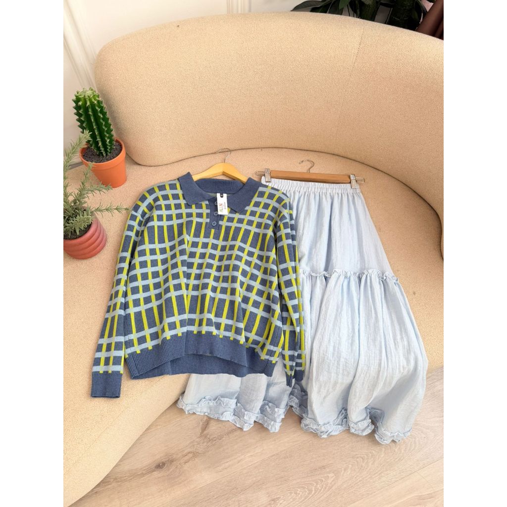 Knitwear Rajut ALLN Set Skirt