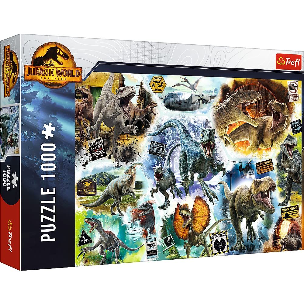 Trefl Jigsaw Puzzle 1000 Piece Jurassic World Tracking Dinosaurs 10727 Hobby Collection Puzzle