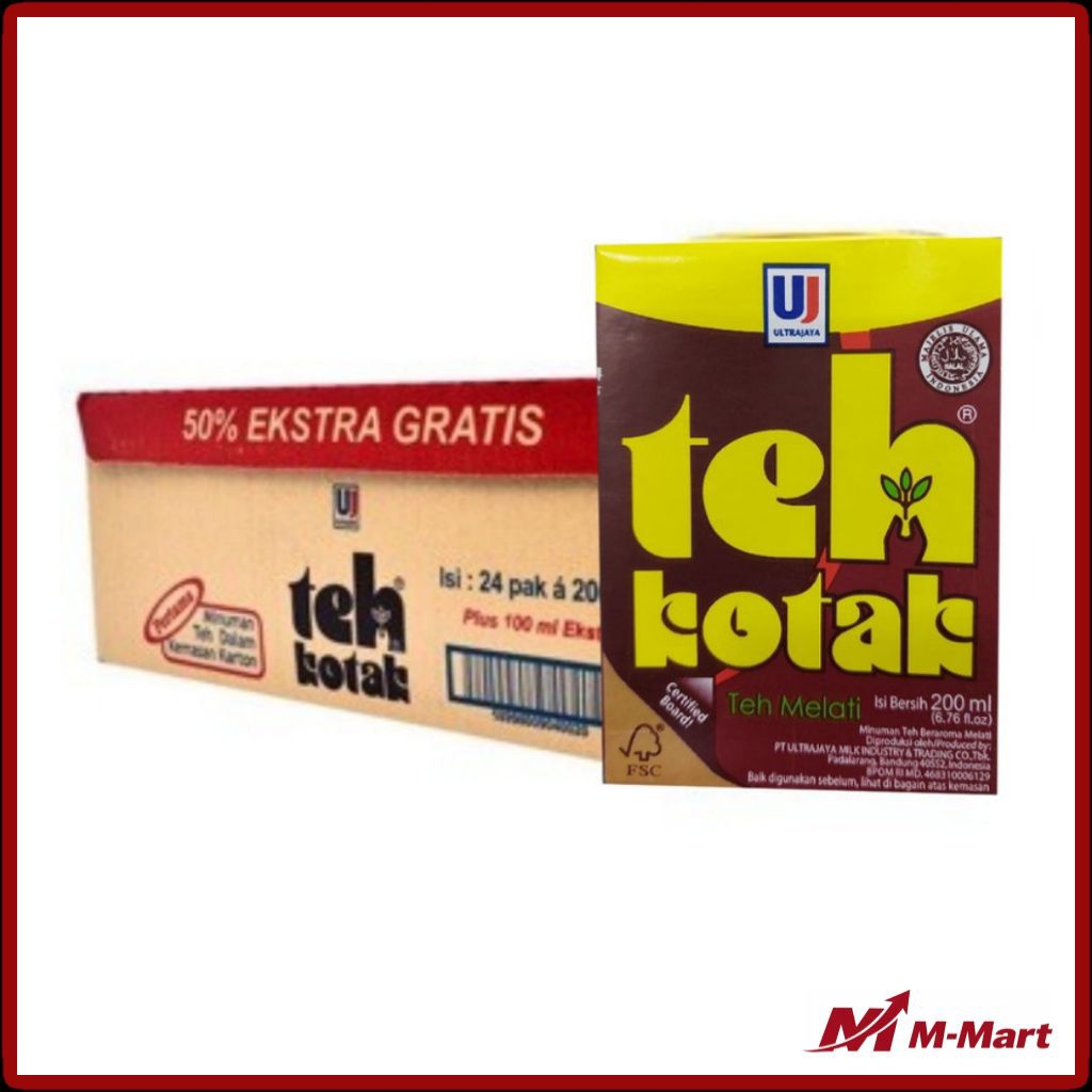 Teh Kotak Teh Melati 200 ml 1 Dus isi 24
