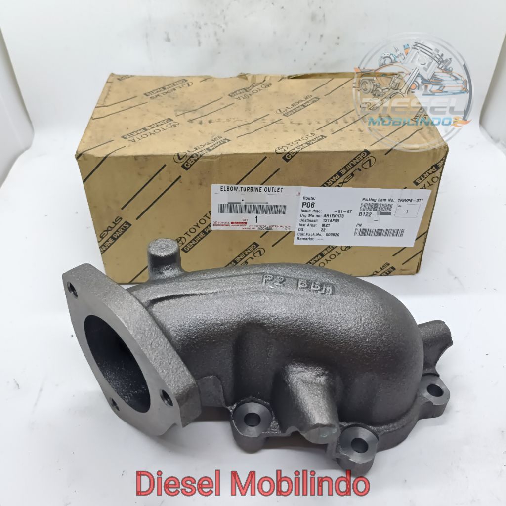 Manifold Turbo Elbow Siku Saluran Keluar Turbin Toyota Dyna Saurus Hino Dutro Asli