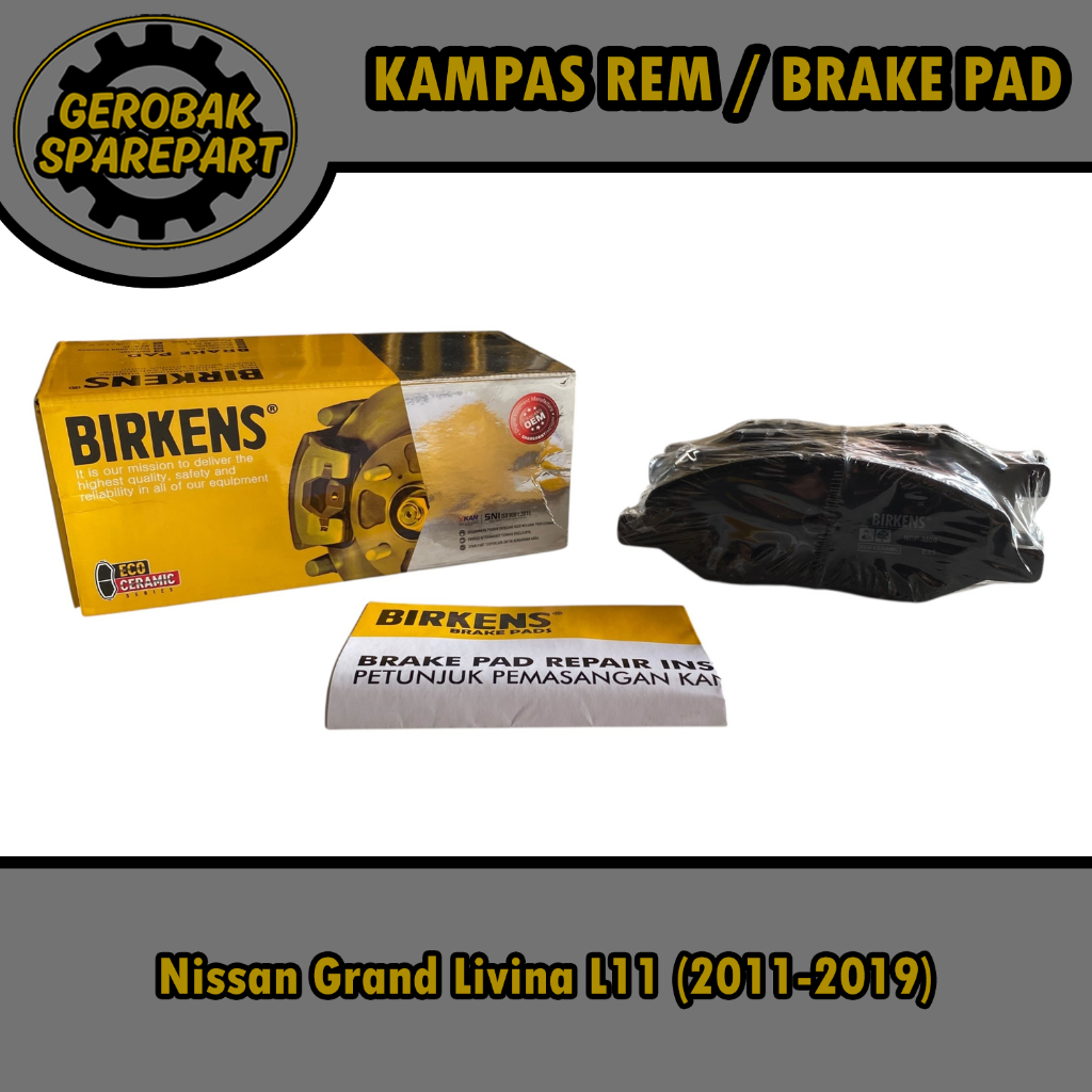Kampas Rem Brake Pad Depan - Nissan Grand Livina L11 (2010-2019) Birkens