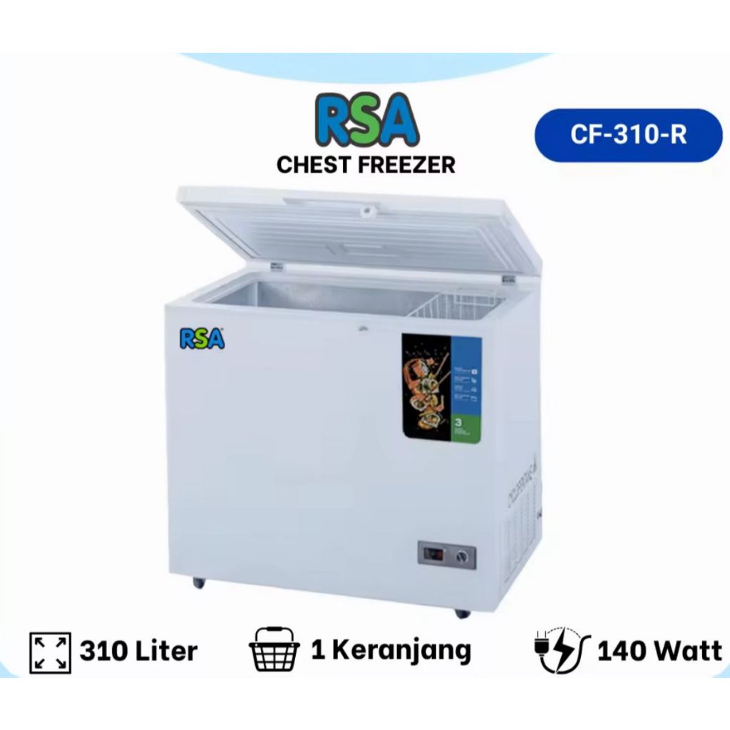 Chest Freezer RSA  CF-310/ Freezer Box RSA 300 Liter CF-310