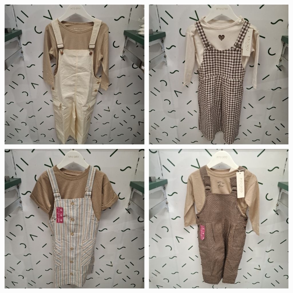 Pito Dito Baju Setelan One set Anak Perempuan Original