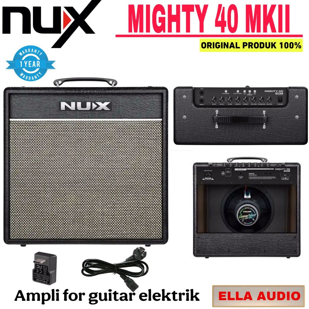 Nux Mighty 40 MKII Modeling Amplifier Gitar Monitor Gitar Nux Mighty 40 Mk2