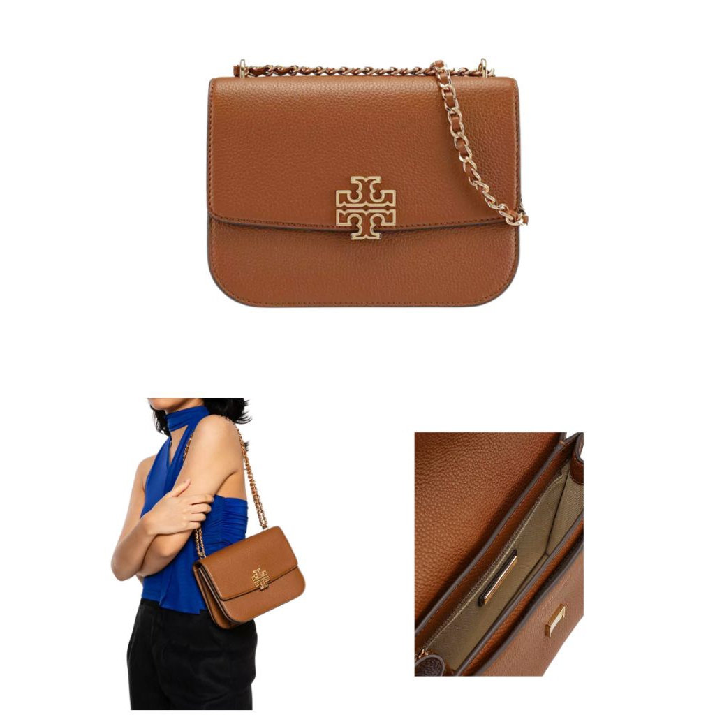 TB Britten small Adjustable Shoulder Bag moose