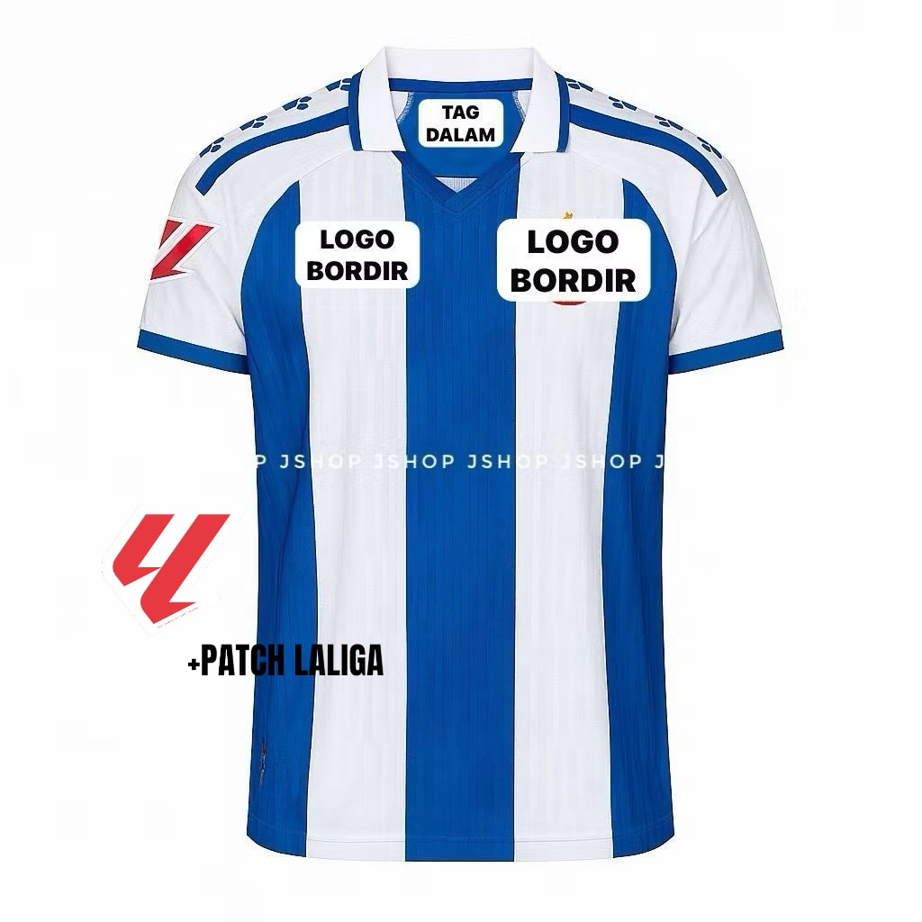 LOGO BORDIR BAJU BOLA JERSEY ESPANYOL HOME 2025 2026 JERSEY BAJU BOLA NEW