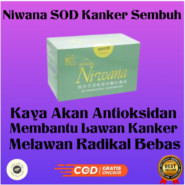 Obat Kanker Niwana SOD KK INDONESIA From Japan kaya akan antioksidan