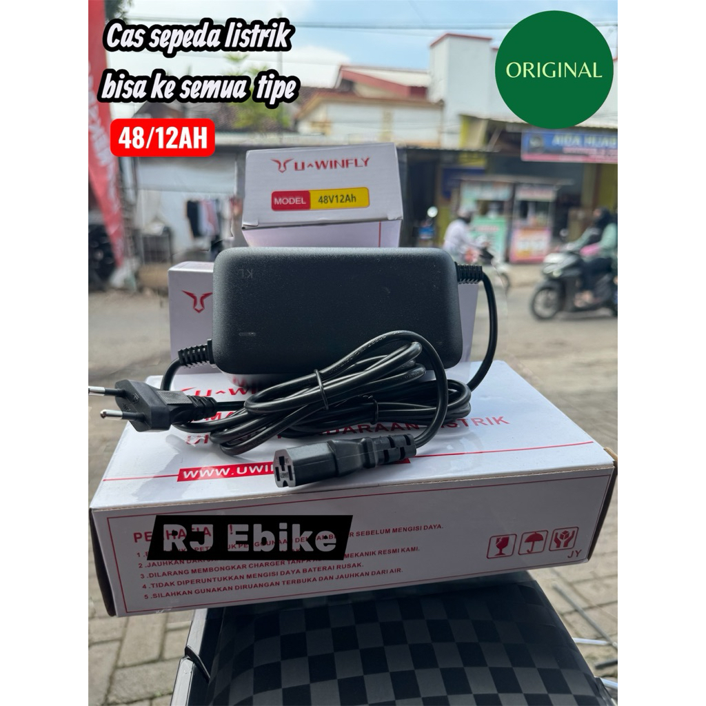 cas sepeda listrik original uwinfly 48/12ah