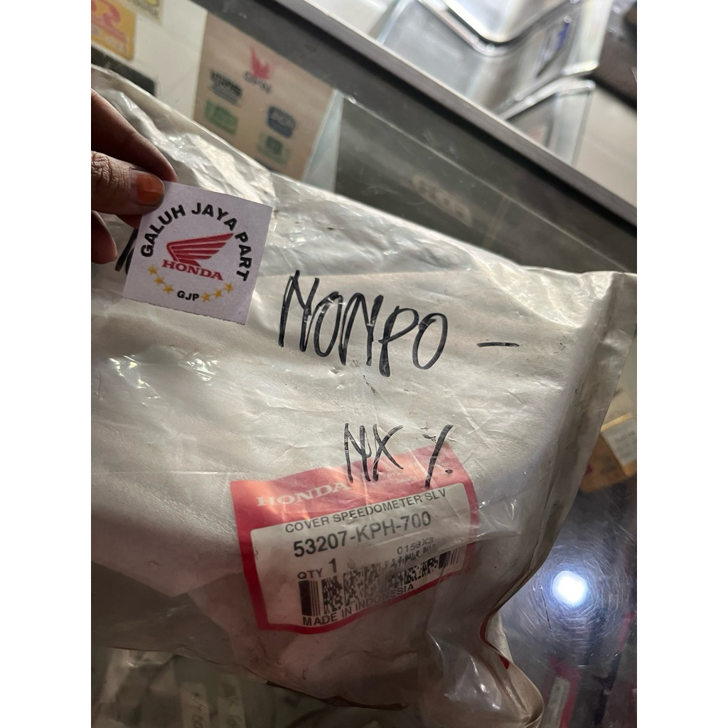 LIST COVER SPEDOMETER SUPRA X 125 SILVER ORI AHM 53207-KPH-700