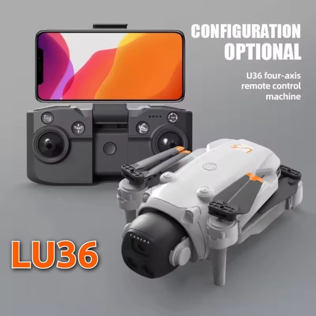 Drone LU36 Kamera 8K Wide Angle HD 1080P WiFi FPV Foldable RC Drone With Height Hold Camera Toy For 