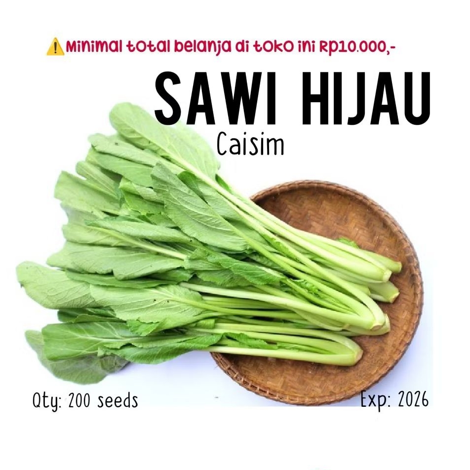 200 biji - benih sawi caisim SHINTA