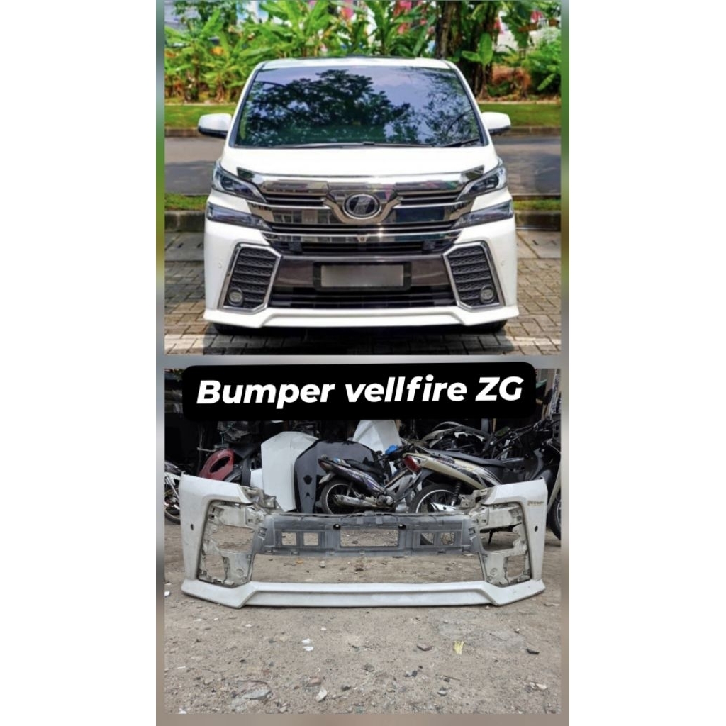 Bemper depan vellfire zg 2016 2017 original