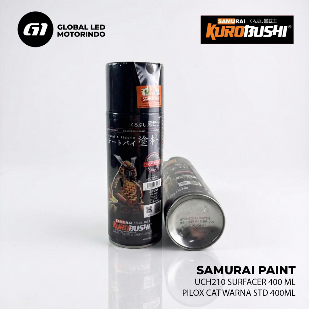 Kurobushi Pilox Pilok Samurai Paint Cat Semprot Epoxy Cat Dasar 400ml