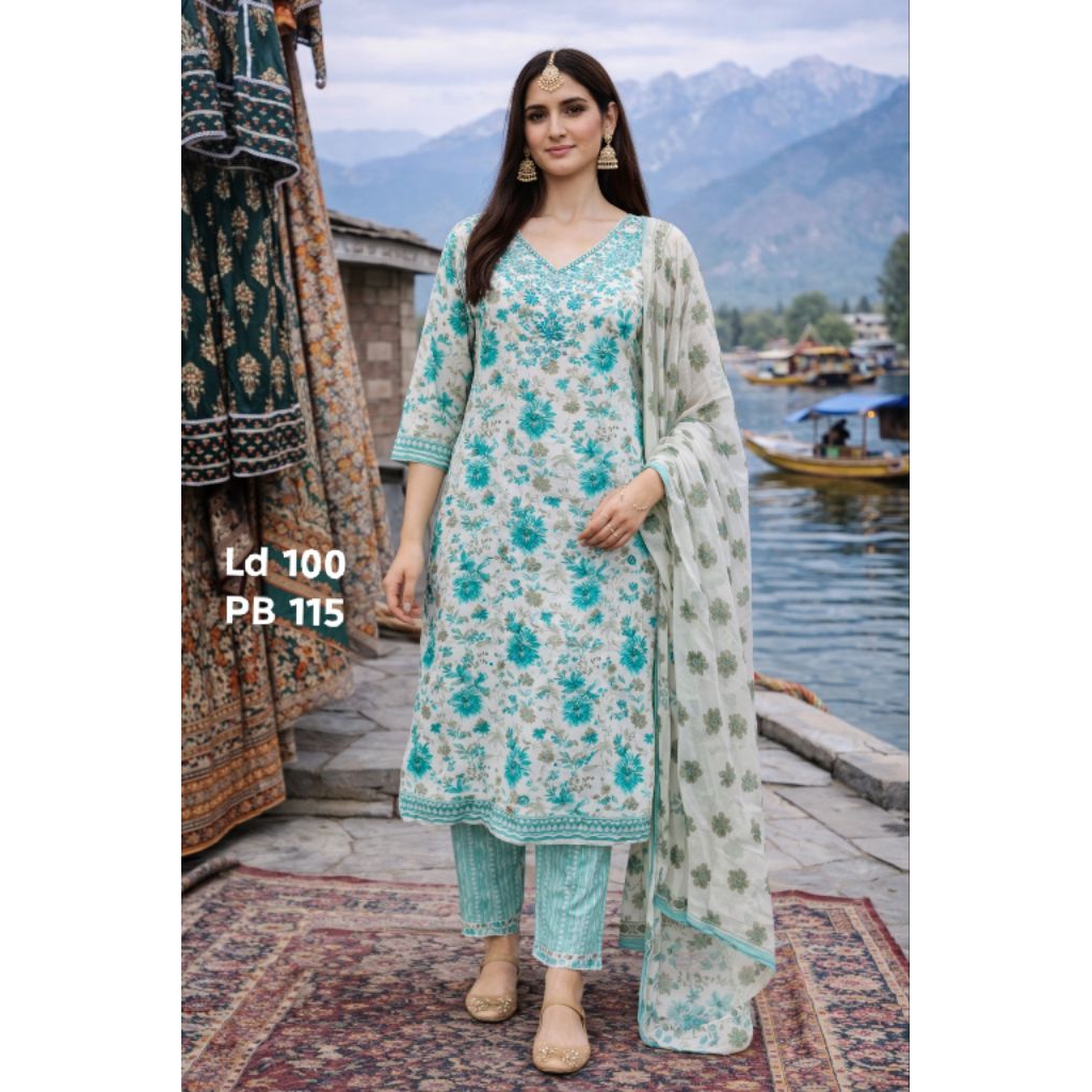Kurti Set Baju India Bordir lengan Panjang Anupama kasautii prerna Bollywood Pakistan