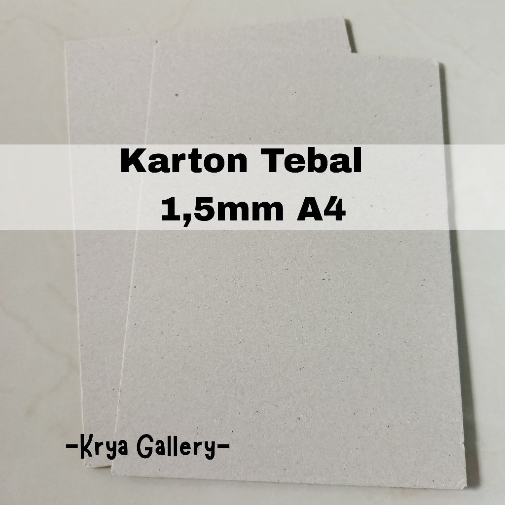 Karton Tebal 1,5 mm Ukuran A4