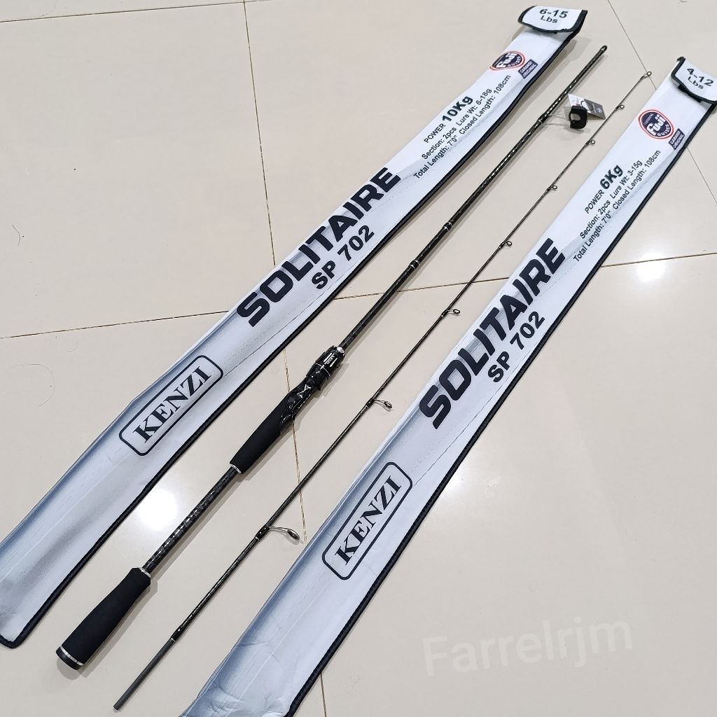 joran spinn Kenzi Solitaire 702 solid carbon fuji