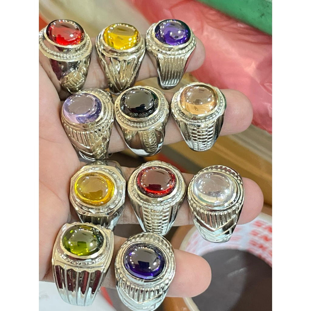 10 PCS Cincin AMERIKA DIAMOND POLOS (12x10)