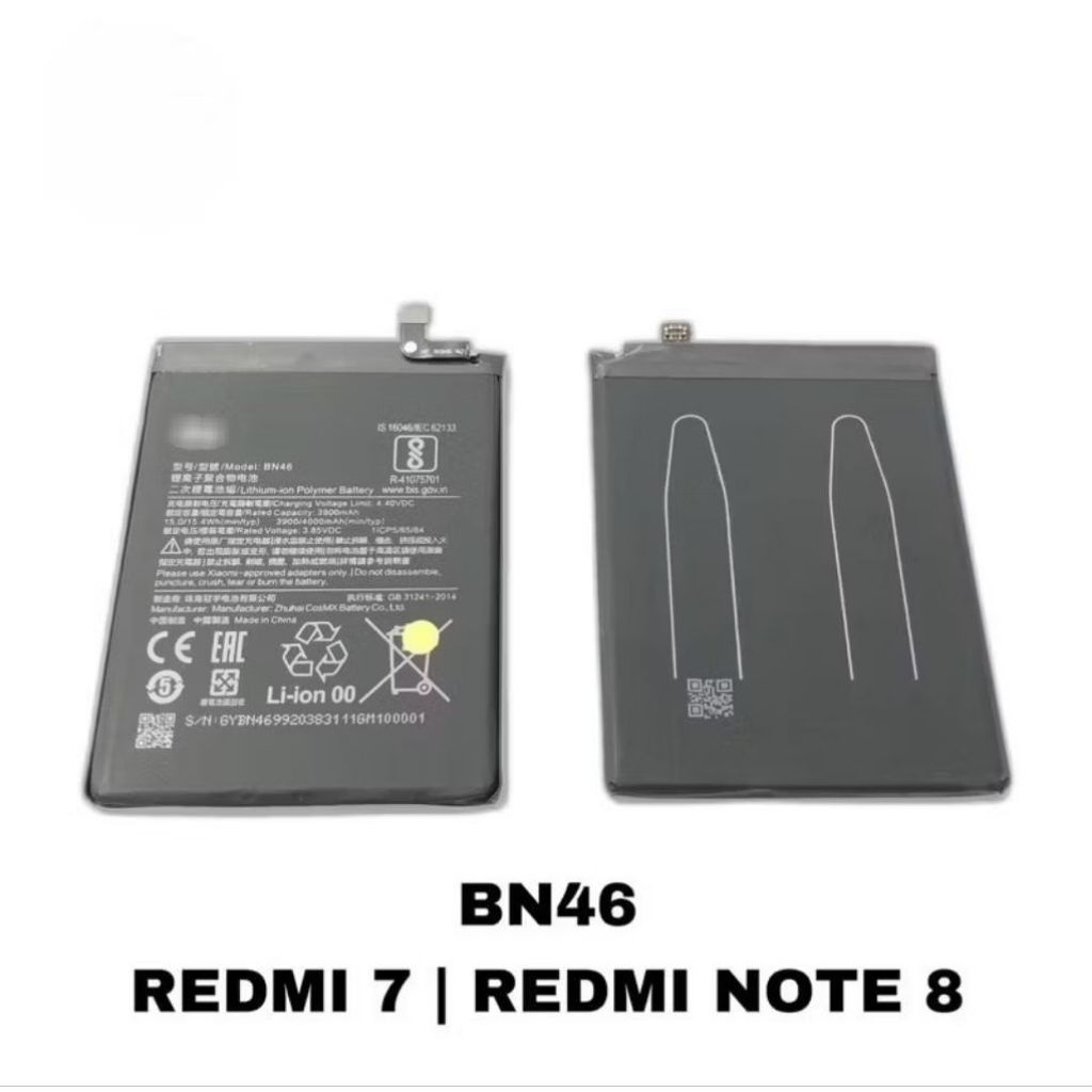 Batre Baterai XMI REDMI 7 ORIGINAL 100% Model Batrei Battery BN-46 BN46