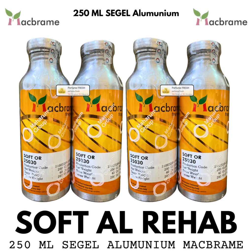 Bibit Parfum MACBRAME // SOFT 250 ML SEGEL Alumunium