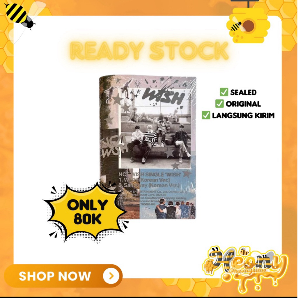 SALE[READY SIAP KIRIM] SEALED NCT WISH-Single Album [WISH]