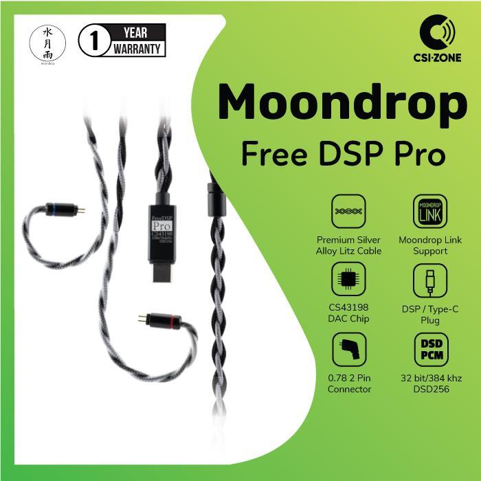 Moondrop FreeDSP Pro / Free DSP Pro Upgrade Cable For IEM Earphone With CS43198 Chip & DSP Type C