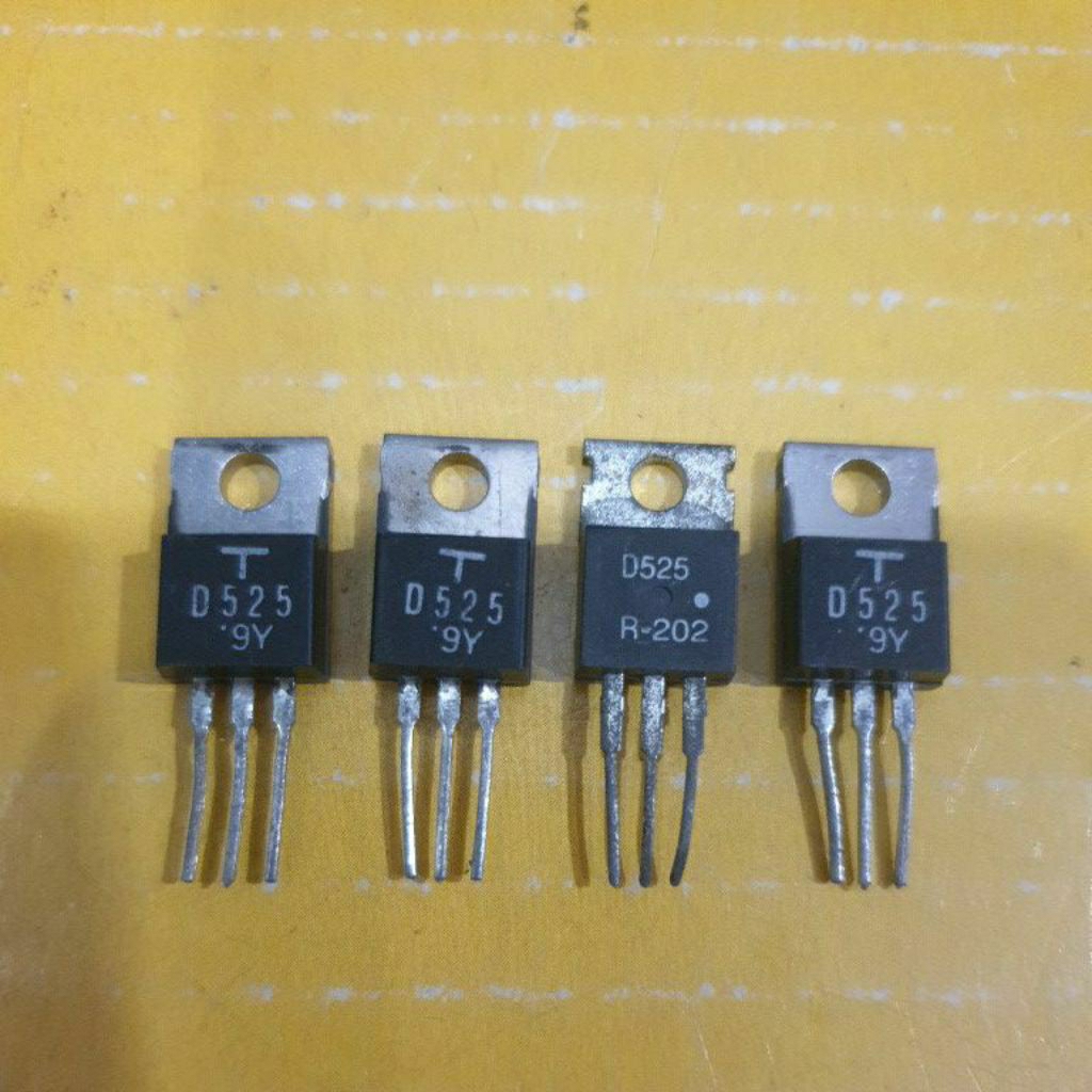 D 525 TRANSISTOR NPN ASLI ORI