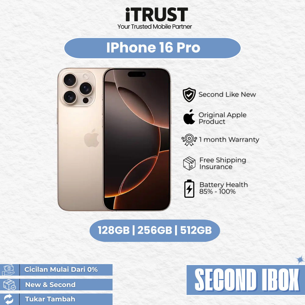 Iphone 16 Pro 128GB/256GB Second IBOX