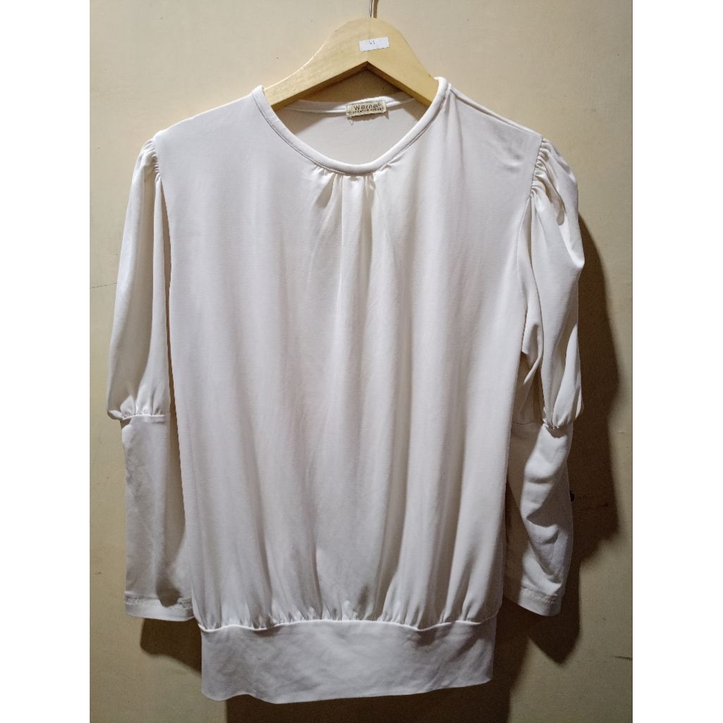 atasan putih/atasan putih Jersey/atasan putih Preloved