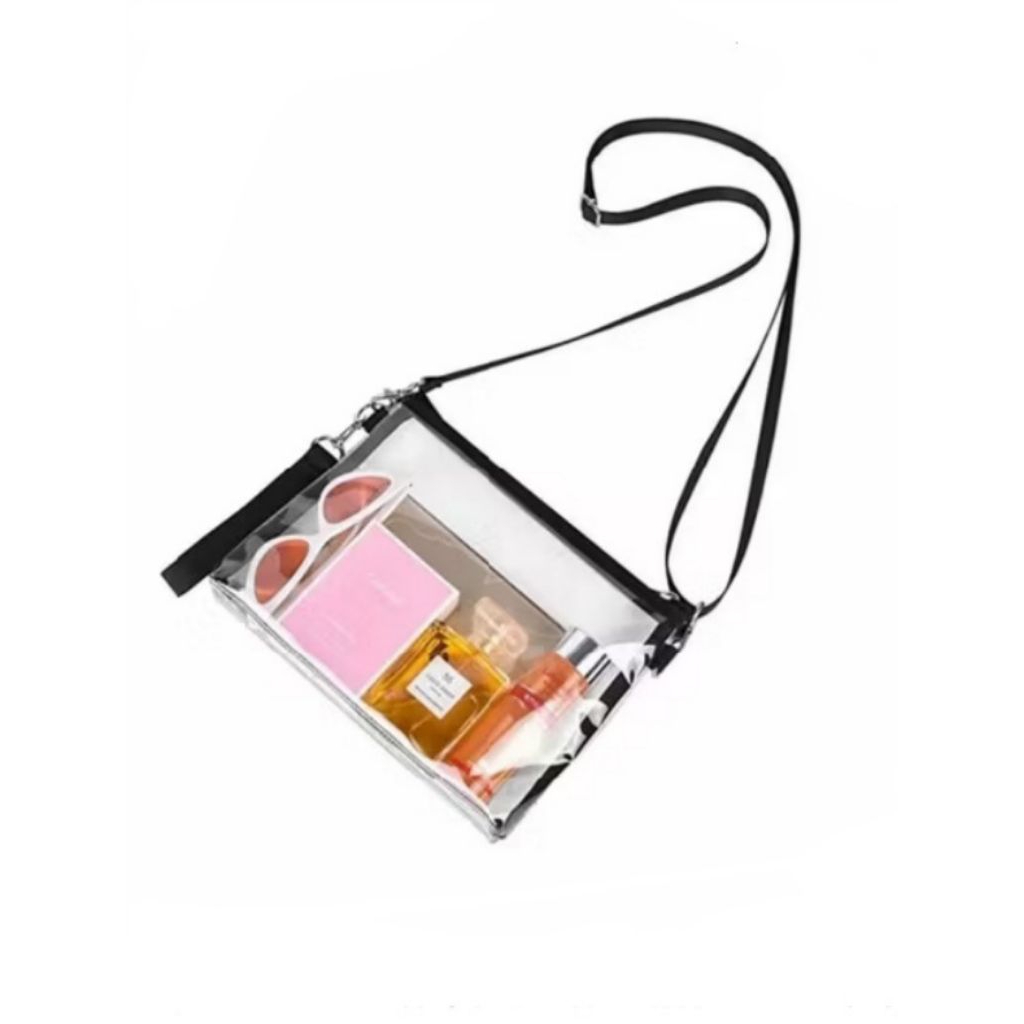 tas mika PVC bening tranparan