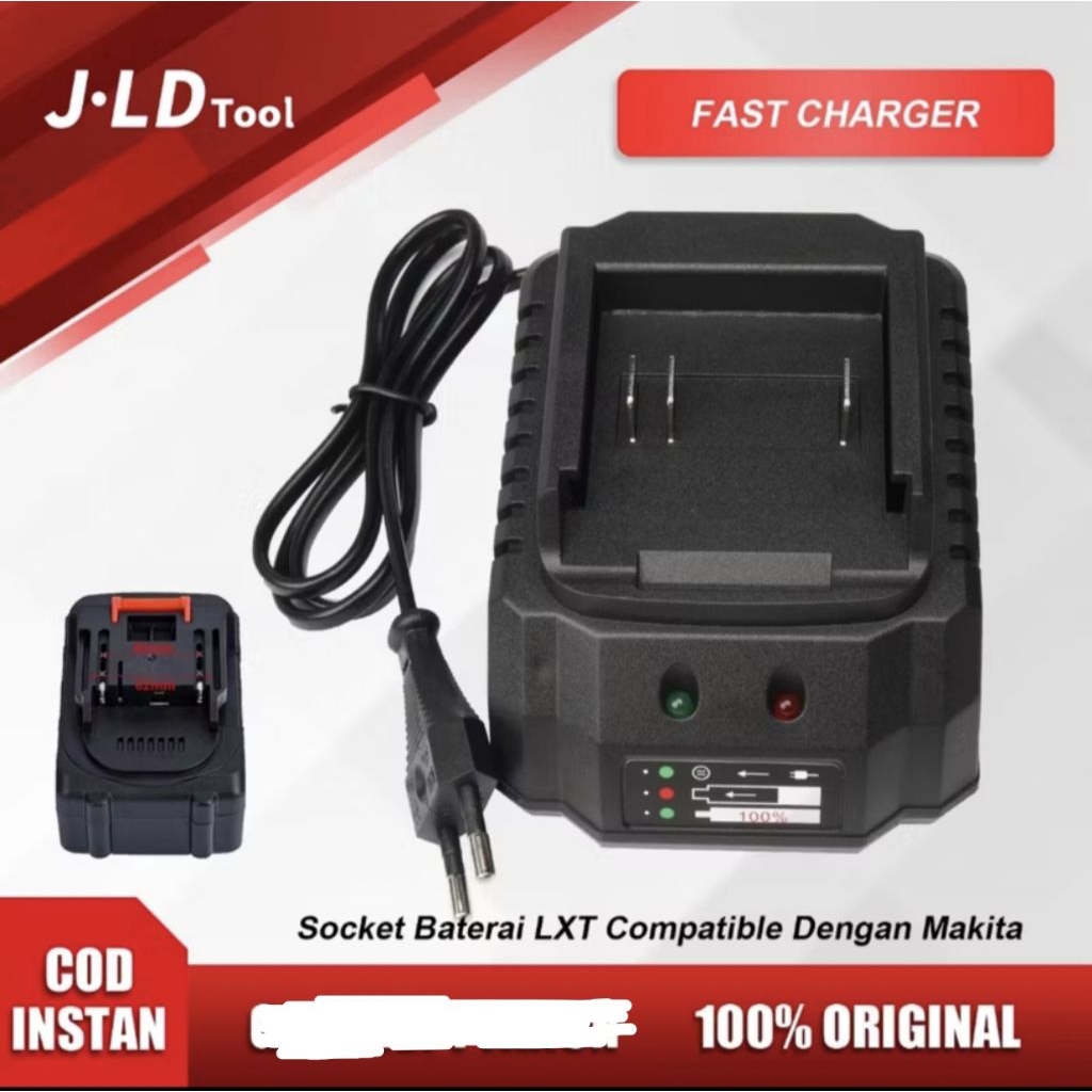JLD Charger Baterai Impact Bor Gerinda Original