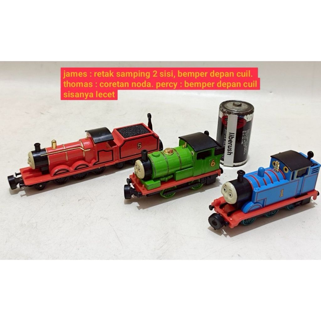 Set Rare vintage bandai diecast Thomas & friends james percy plarail shinkansen train miniature char