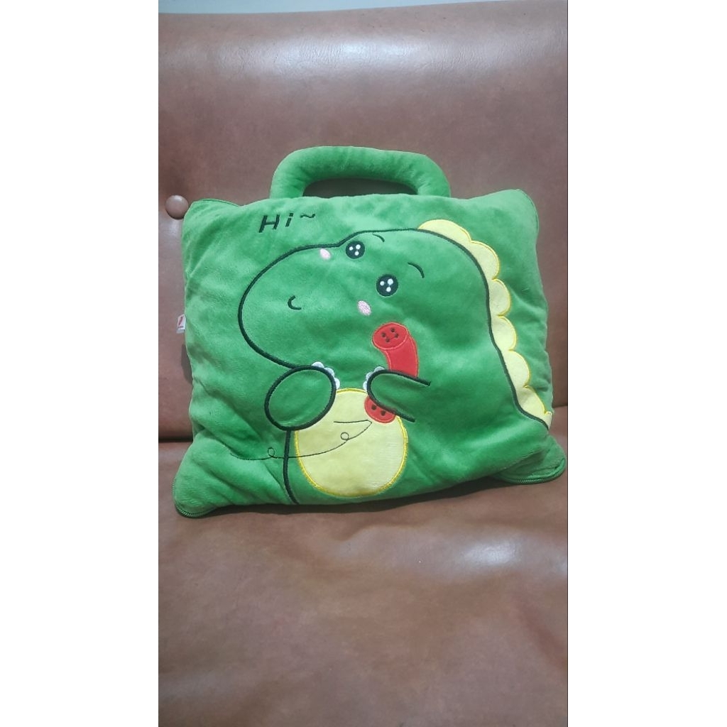 balmut dewasa bantal selimut dino