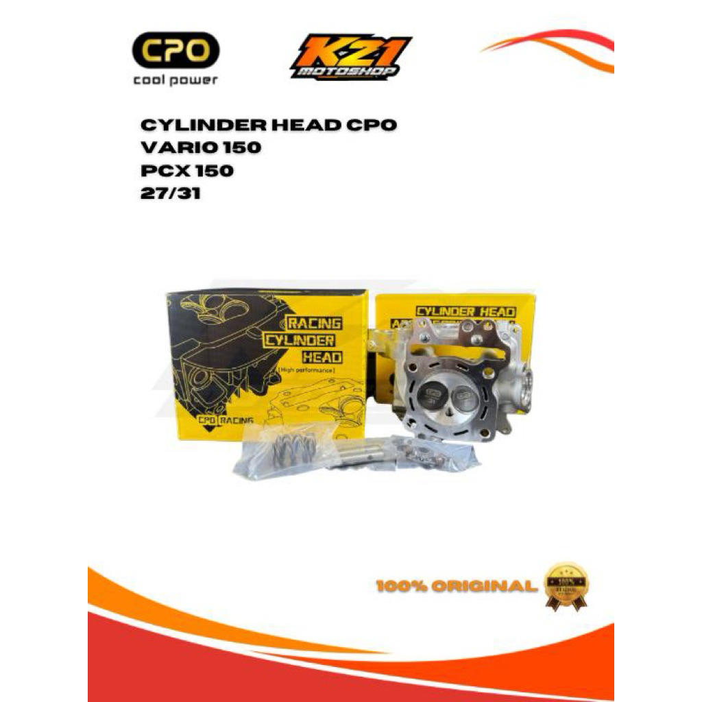 CYLINDER HEAD VARIO150 PCX150 NON PORTING 30/26 27/31 HEAD VARIO150 CPO