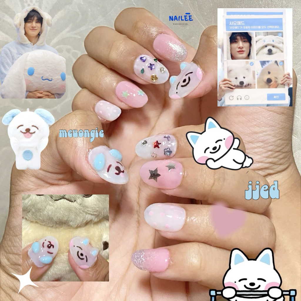 NaiLeecute | Press on nails Kpop Custom> nct dream wish 127 riize enhypen exo bts twice aespa ateez 