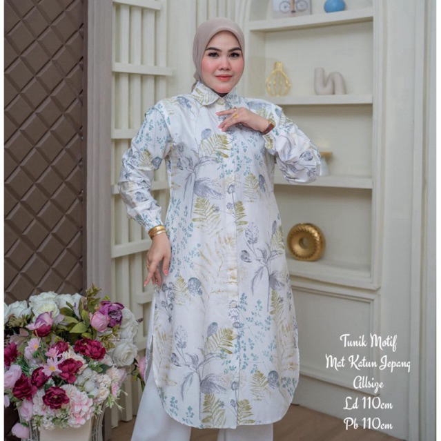 tunik katun jepang motif / tunik katun jepang jumbo