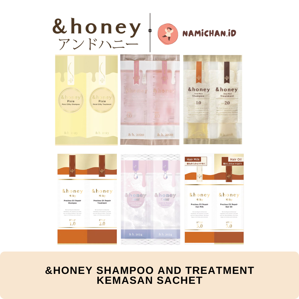 & Honey Shampoo And Treatment | Tsubaki Shampoo | Hair Treatment Japan | Fino Hair Care Japan