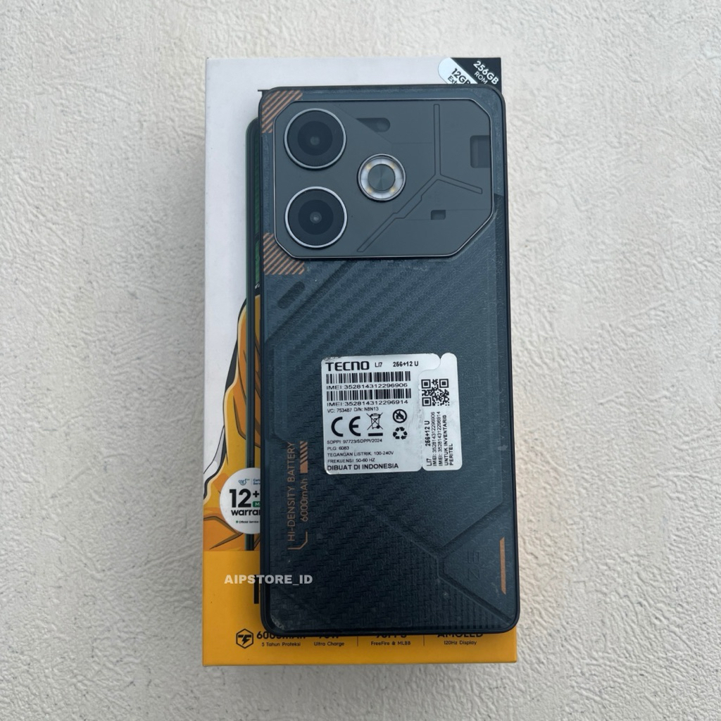 Tecno Pova 6 12+12/256 Second Fullset Resmi