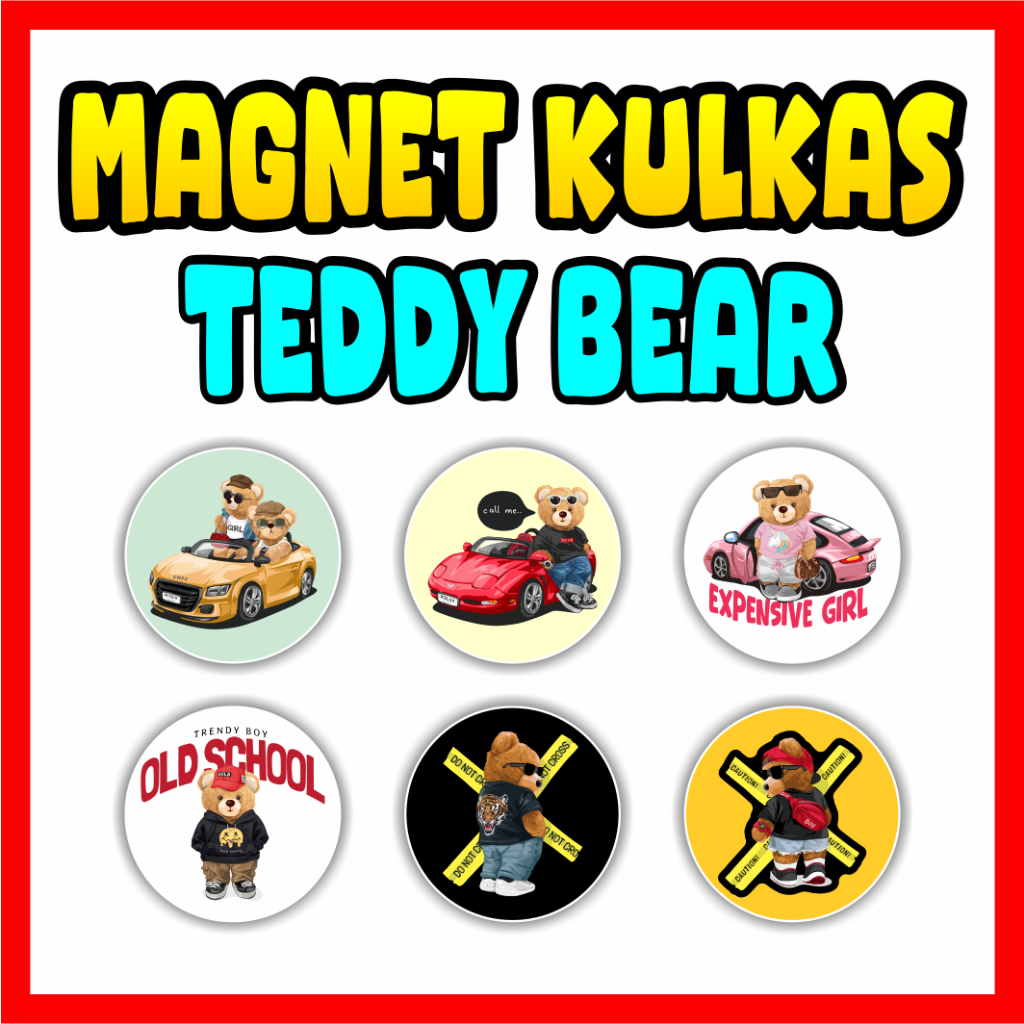 Magnet kulkas Beruang Teddy Bear - Rumah Percetakan