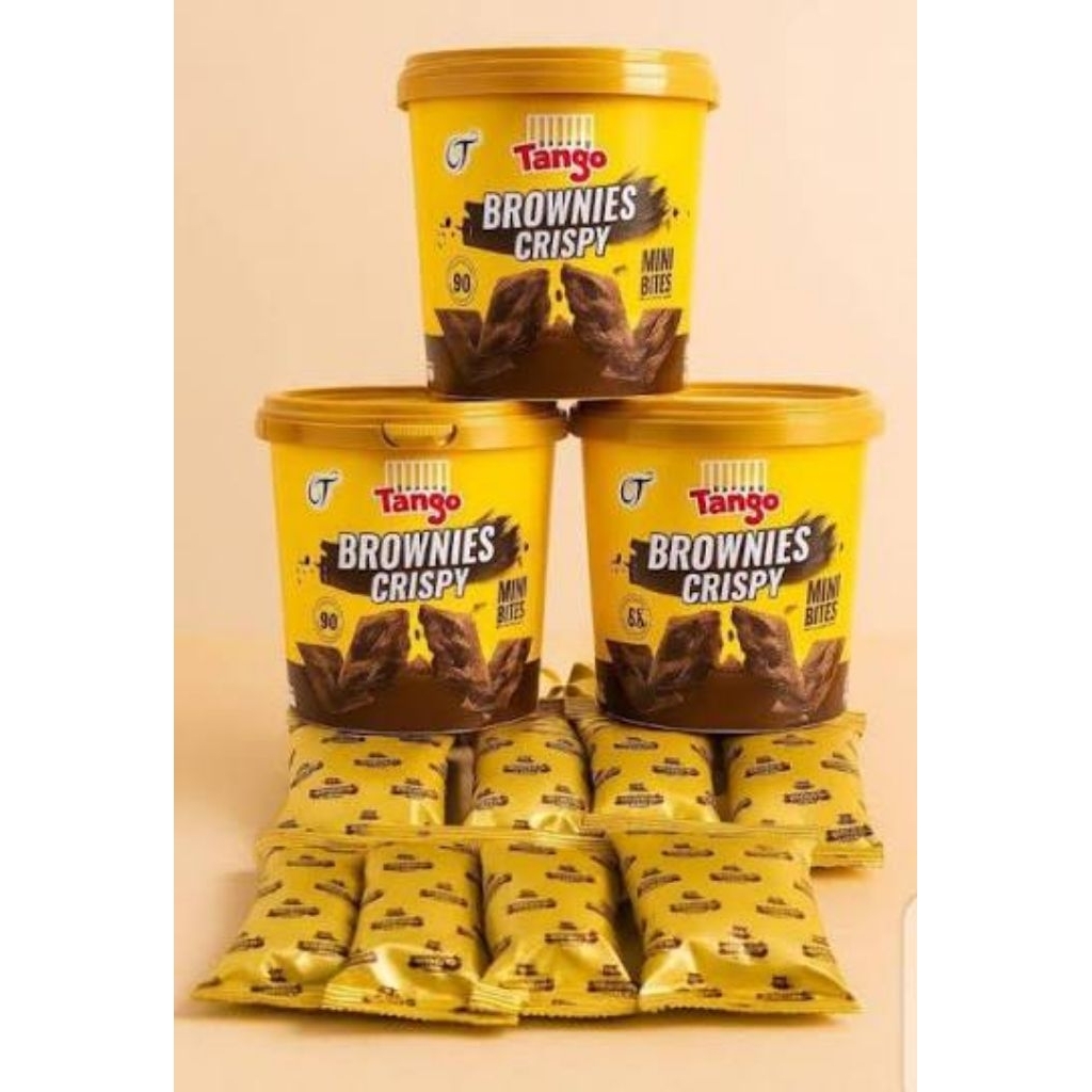 Tango brownies crispy 102gr kemasan toples (free wrap)