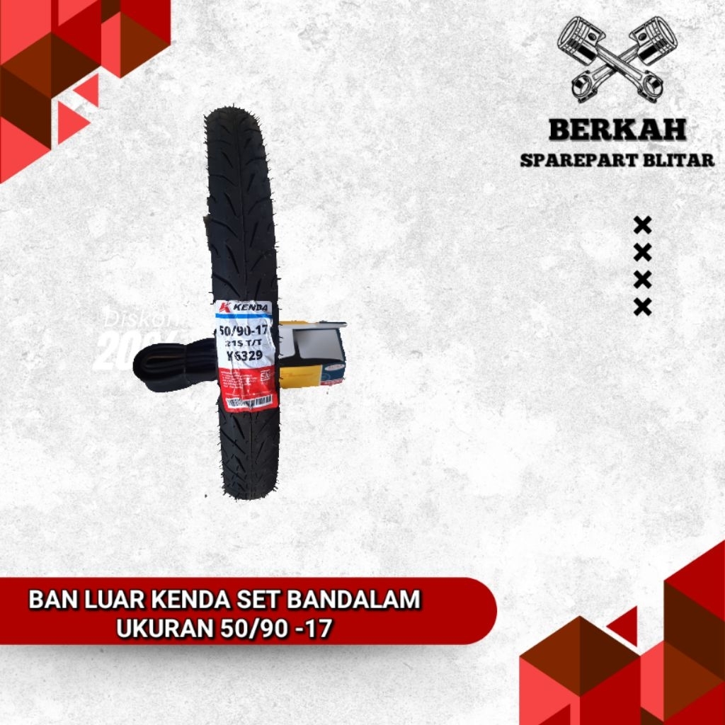BAN MEREK KENDA UKURAN 50/90 -17