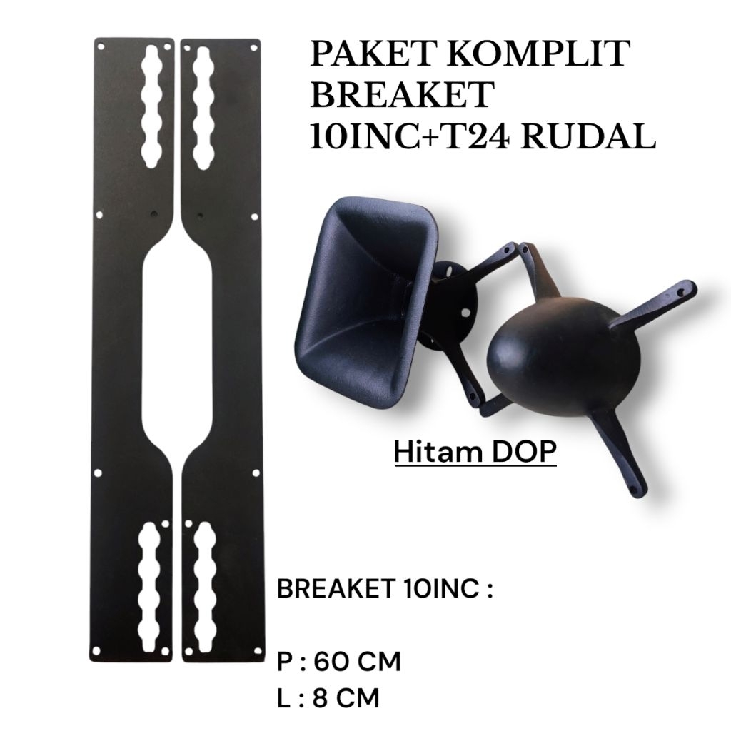 COD|| BREAKET BOX T24 10 INC+T24 RUDAL PAKET KOMPLIT