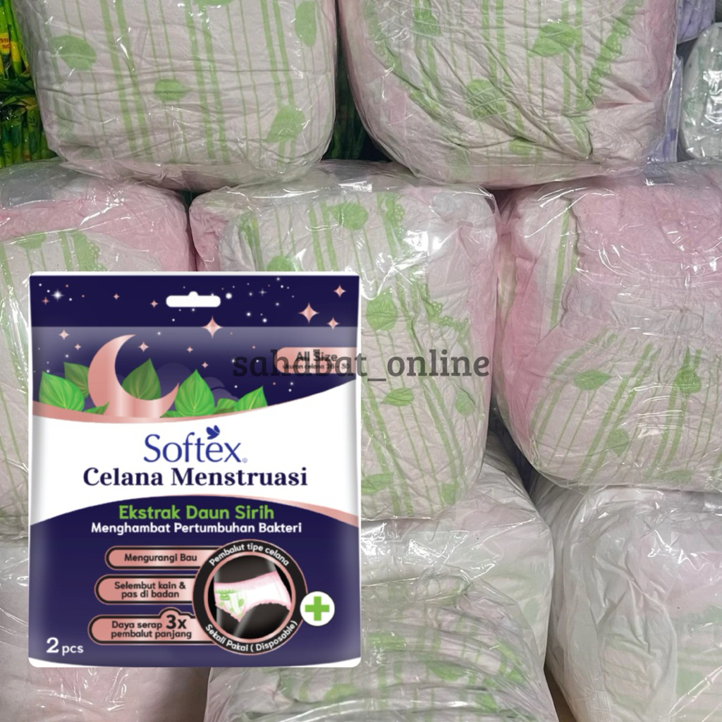 Softek celana menstruasi daun sirih isi 10pcs