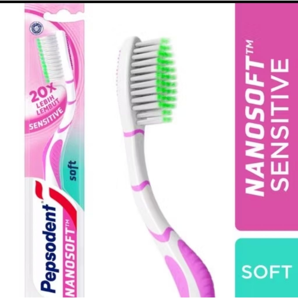 Pepsodent sikat gigi nano soft sensitive