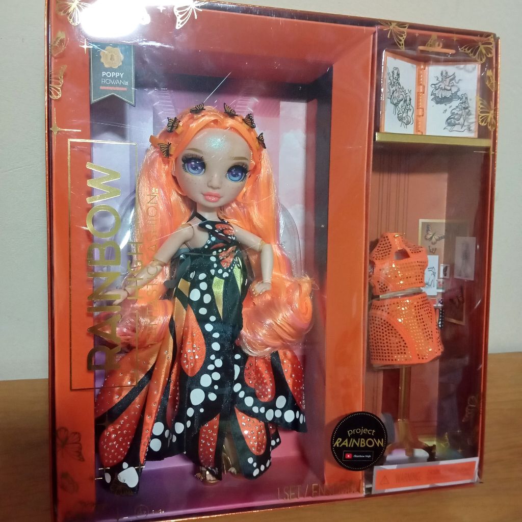 Rainbow High Ruby Rowan Orange Fashion Doll Boneka Berbi Mga Entertainment Action Figure Original