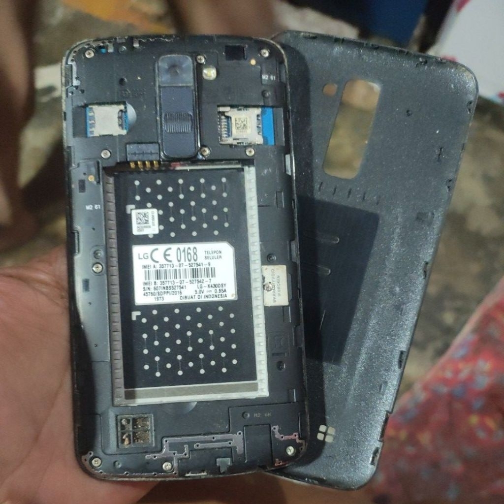 Lg k10 2018 K430 minus lcd sama batrai mesin aman bonus pola