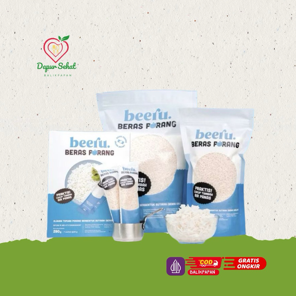 Beras Porang Beeru / Beras Porang Sachet / COD Balikpapan Beras Porang / Beras Diet / Beras Sehat