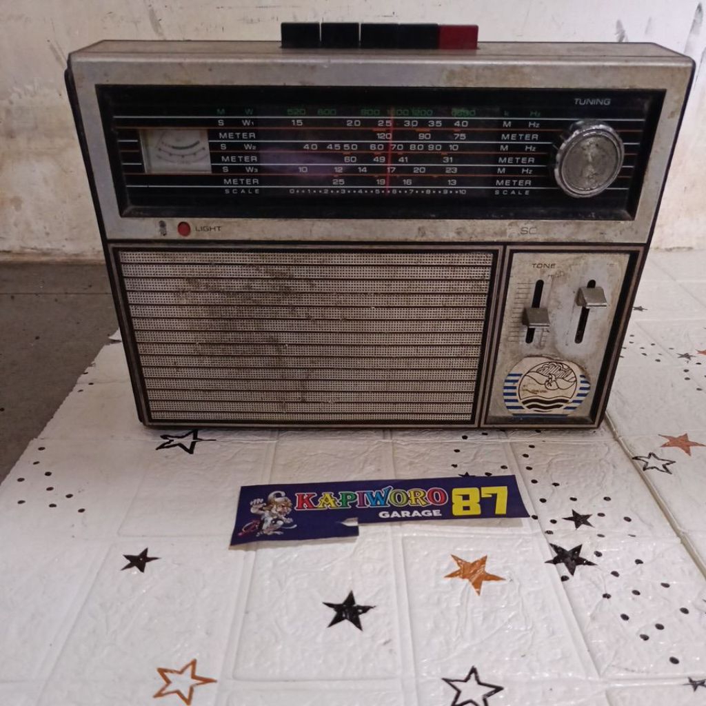 radio jadul TELESONIC MODEL TR - 550 bahan vintage mati