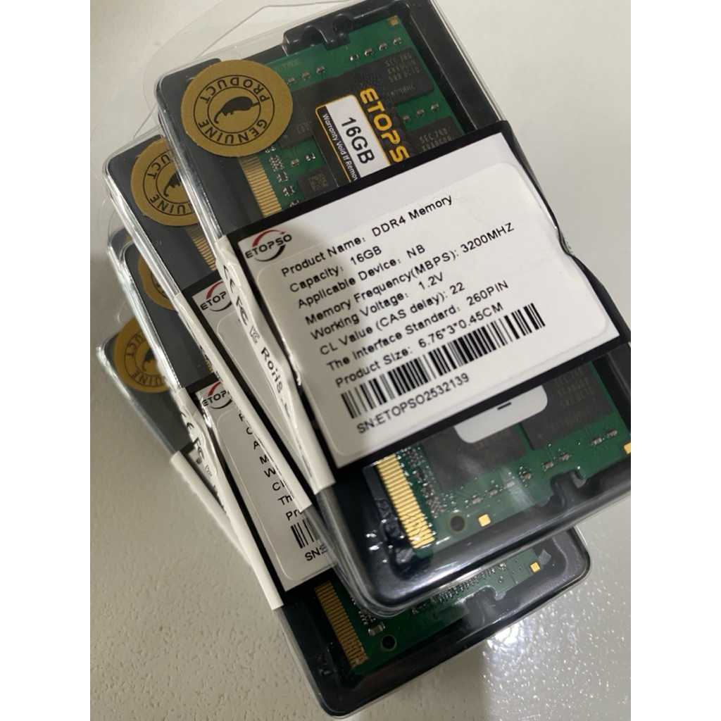 Sodim  Ram DDR4 16gb Etopso 3200