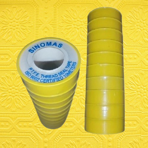 Sinomas Seal Tape PTFE Seal Pipa PVC 1 Roll 10 Pcs