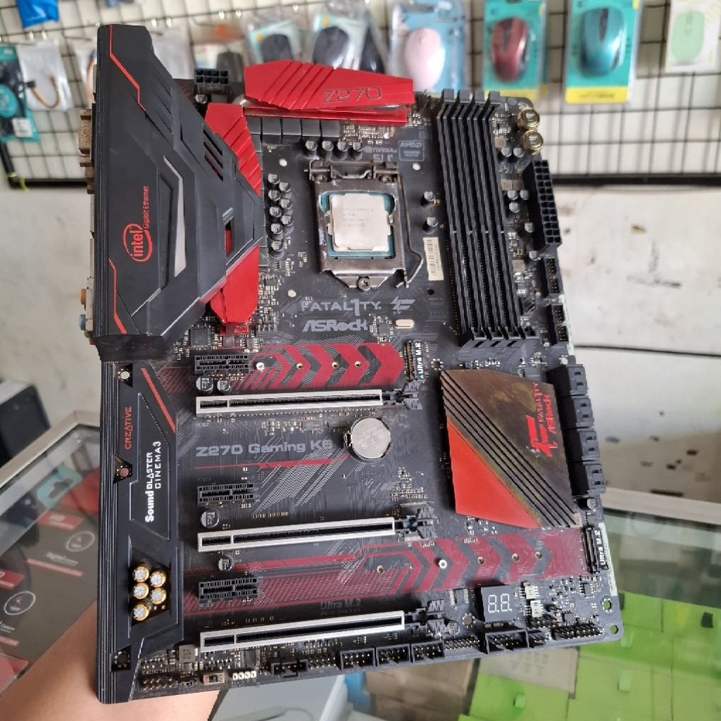 Motherboard Asrock Z270 Gaming K6 + Processor Intel Core i5 - 7400 7Thn Lga 1151 Like new